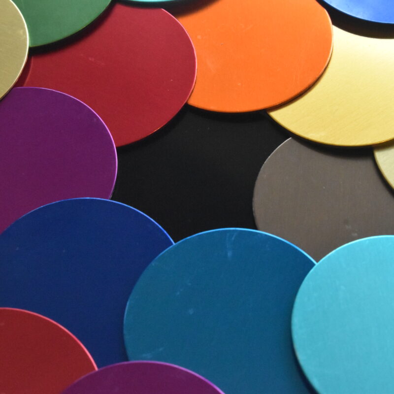 Anodising colour selection